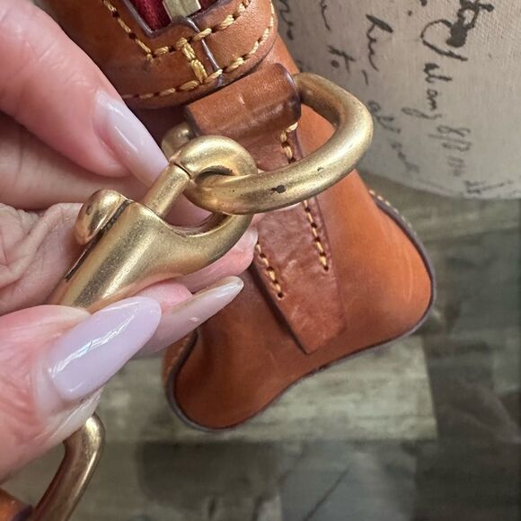 Dooney & Burke Florentine Brown Leather Crossbody Bag - Picture 8 of 12